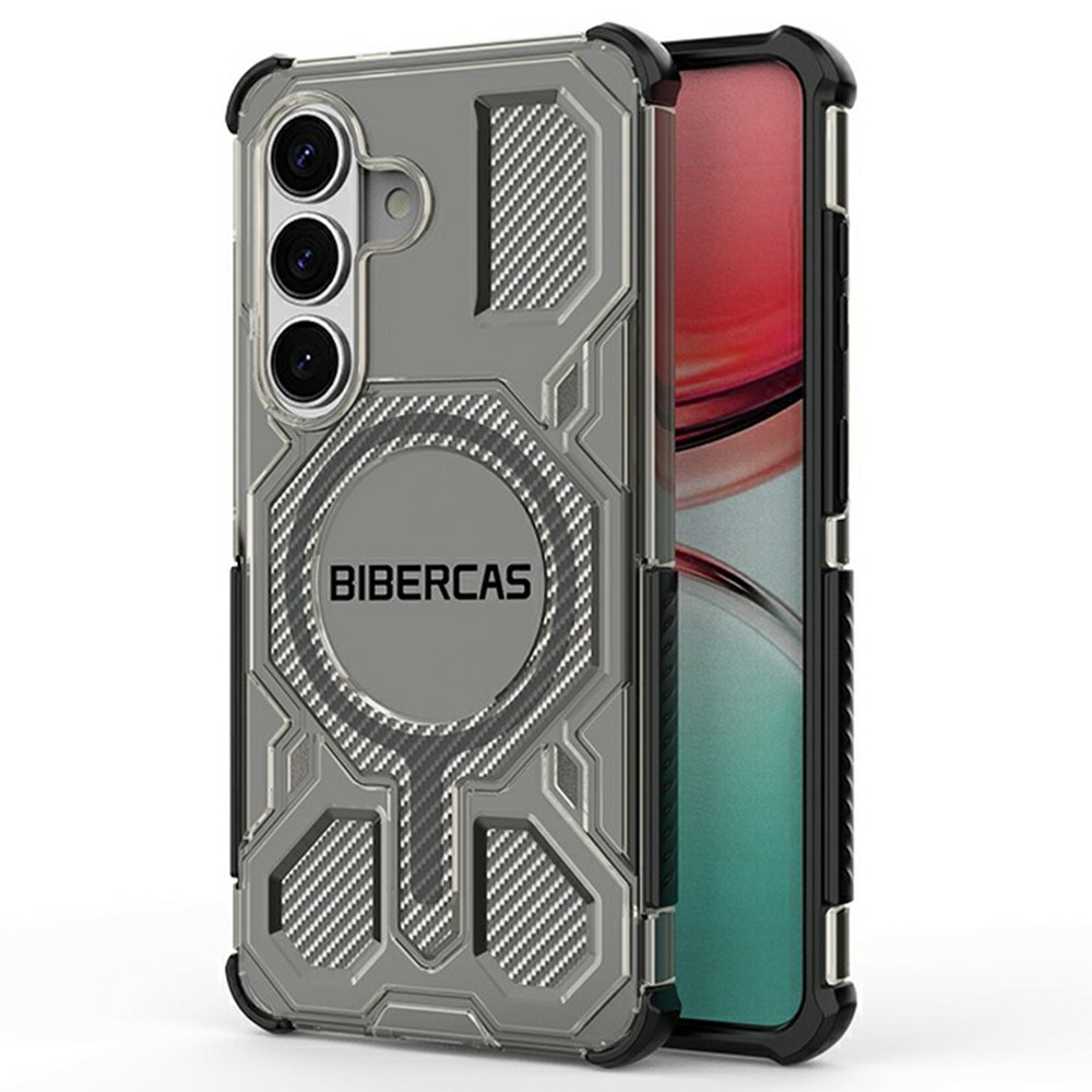 SS Gxy S26 - BIBERCAS Transparent Series Cover Black - 8