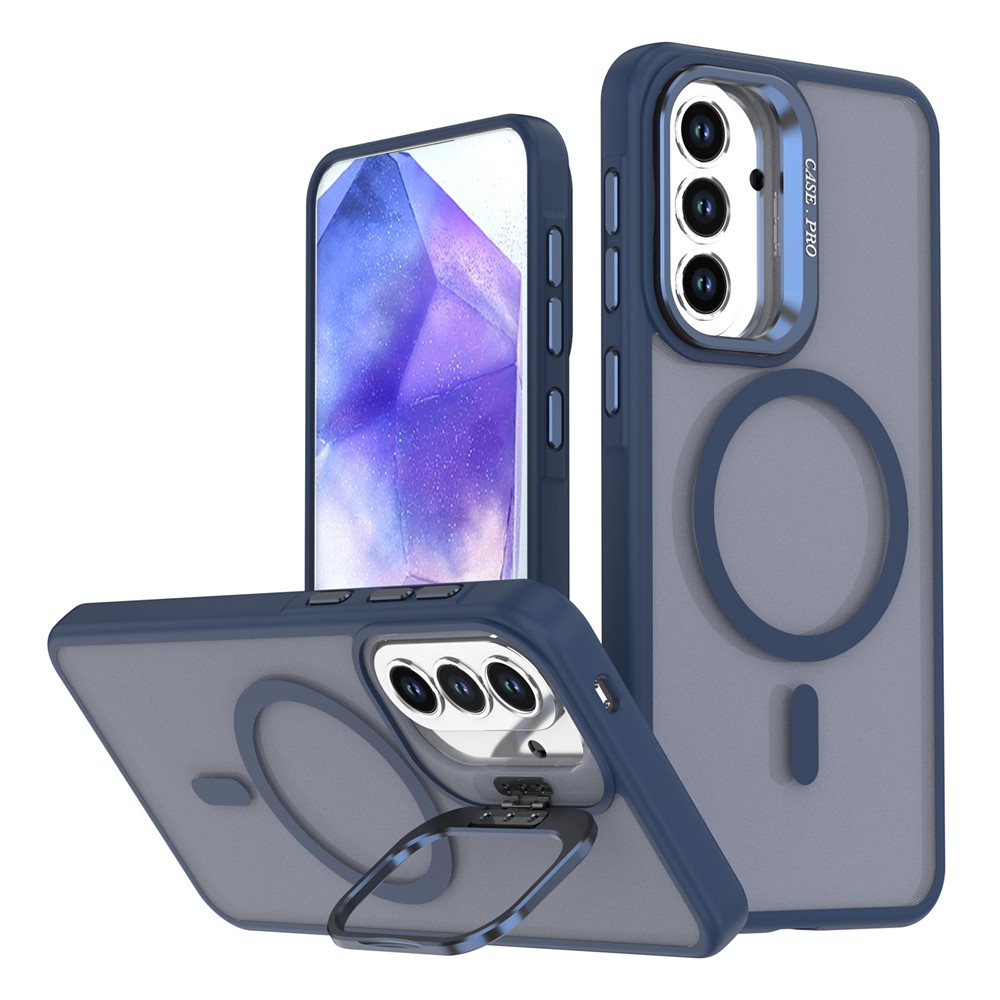 SS Gxy S26 - Case Matte With Foldable Kickstand Blue - 7