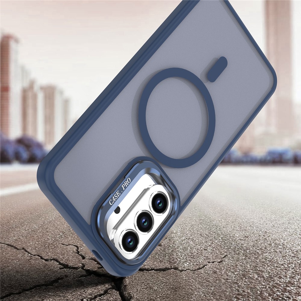 SS Gxy S26 - Case Matte With Foldable Kickstand Blue - 11