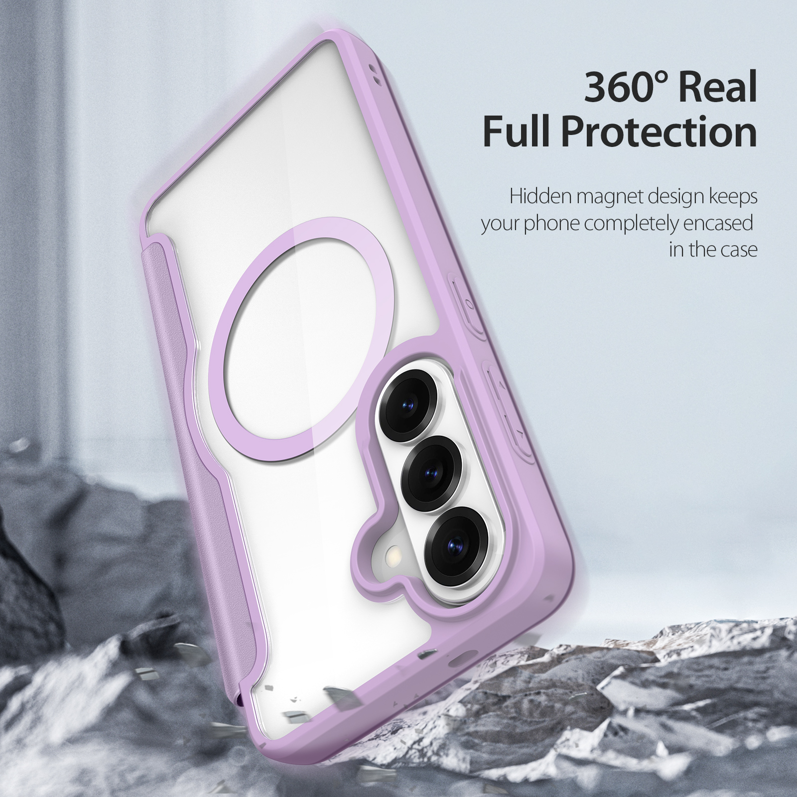 SS Gxy S26 Plus - DUX DUCIS Skin X Pro With MagSafe Purple - 14