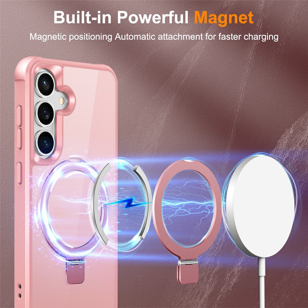 SS Gxy S26 Plus - Magnetic Ring Holder Kickstand Pink - 3