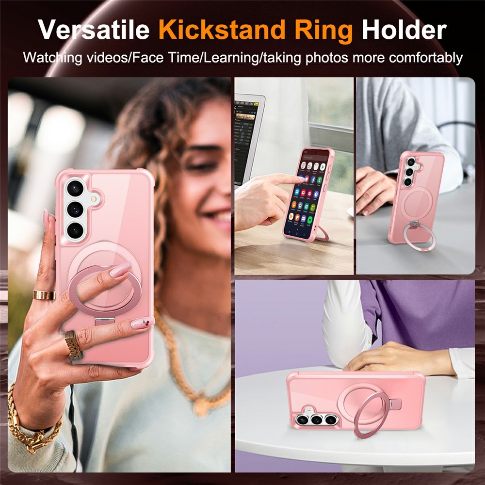 SS Gxy S26 Plus - Magnetic Ring Holder Kickstand Pink - 4