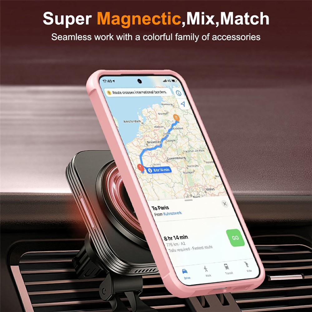SS Gxy S26 Plus - Magnetic Ring Holder Kickstand Pink - 5