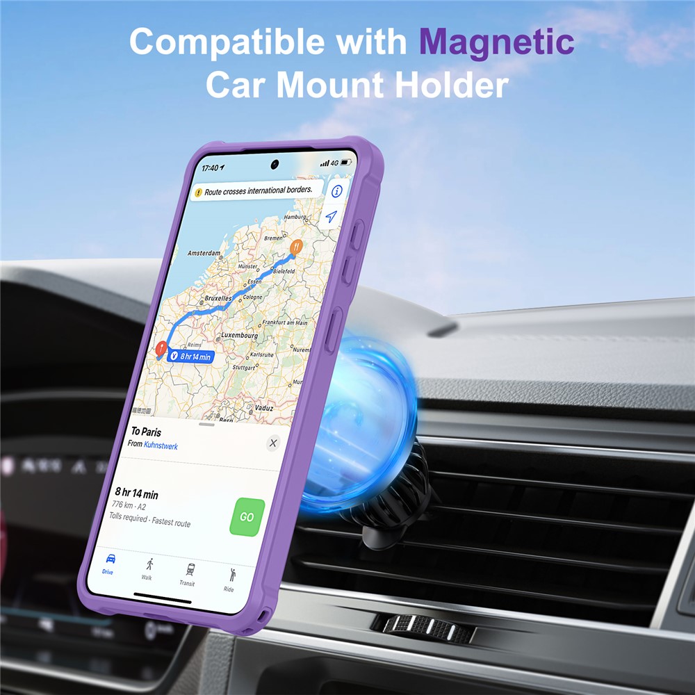 SS Gxy S26 Plus - Magnetic Ring Holder Kickstand Purple - 4