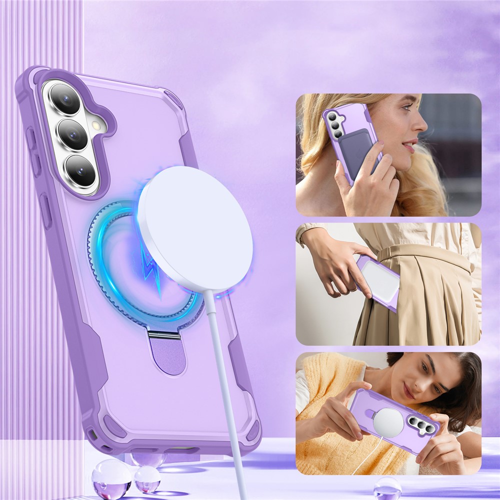 SS Gxy S26 Plus - Magnetic Ring Holder Kickstand Purple - 5