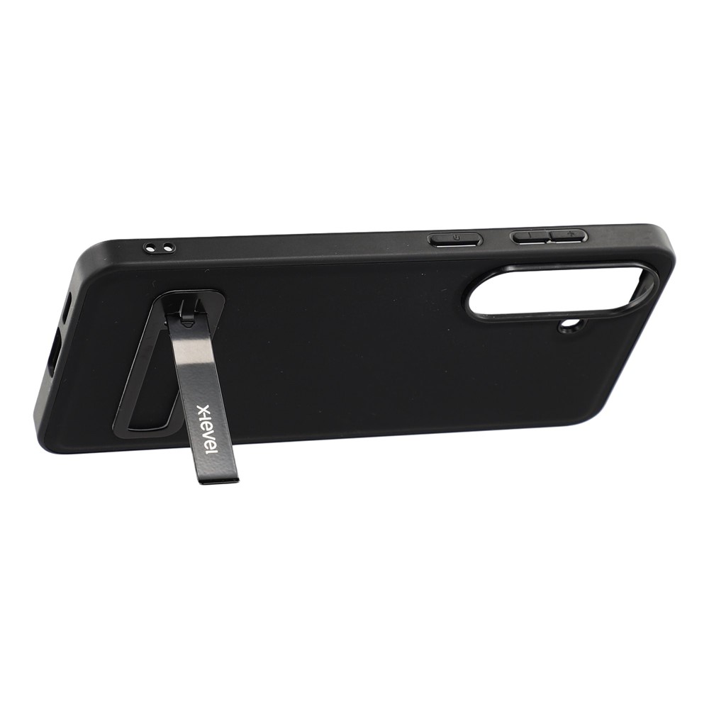 SS Gxy S26 Plus - X-LEVEL Leather Coated Black - 3
