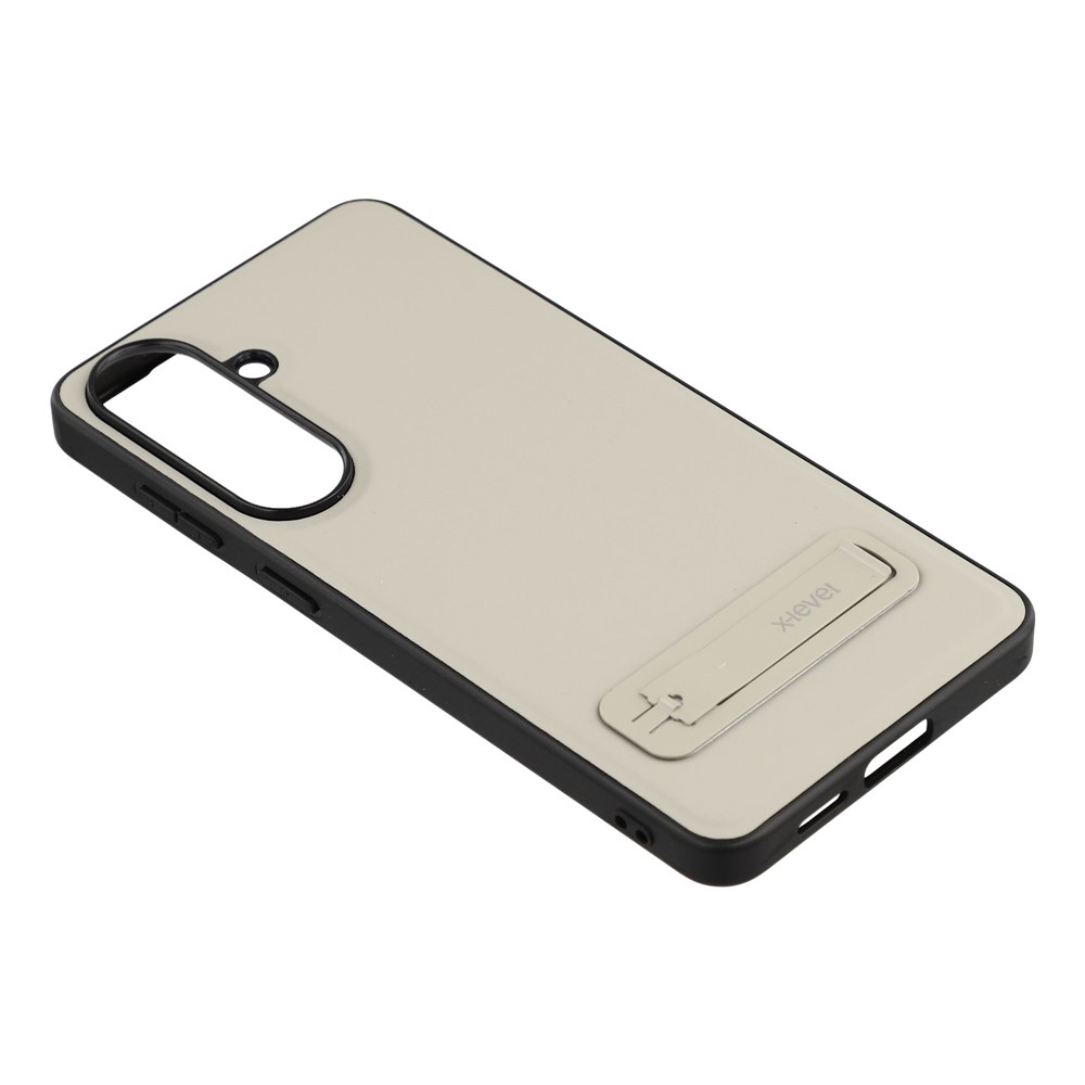 SS Gxy S26 Plus - X-LEVEL Leather Coated Grey - 4