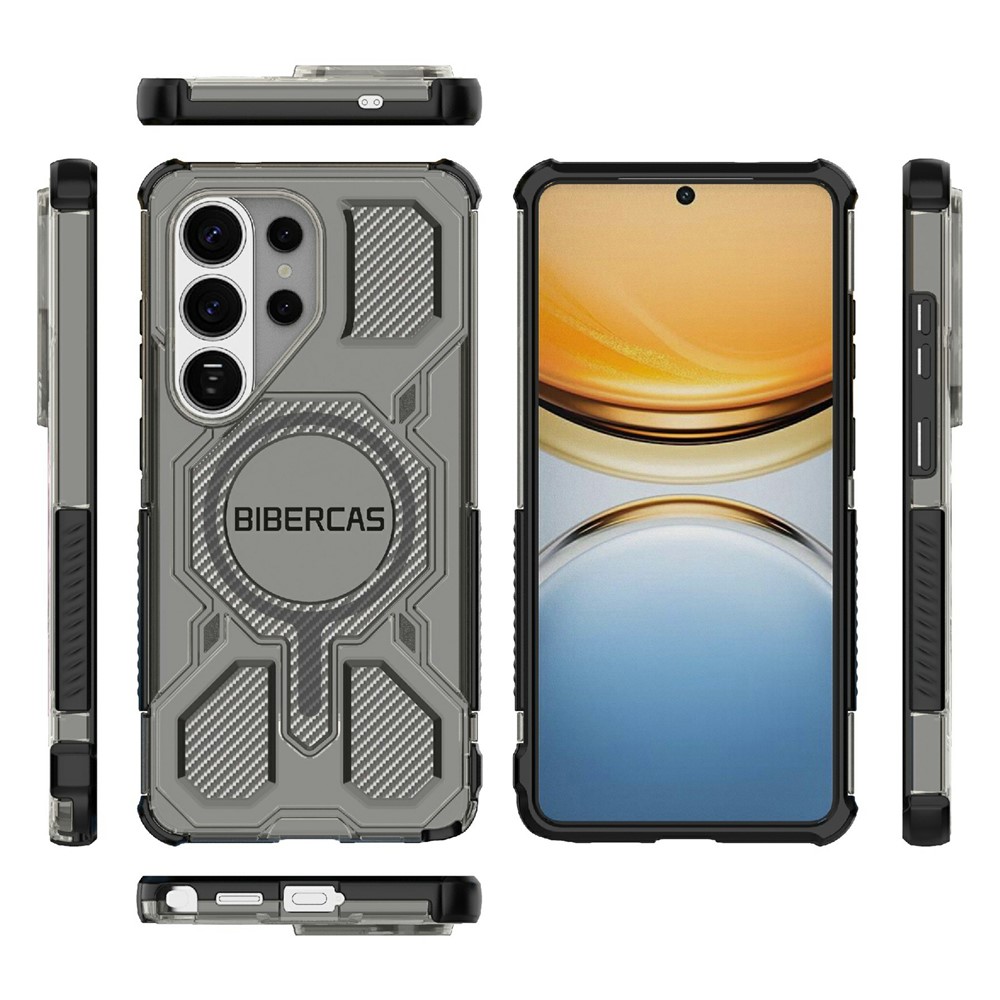 SS Gxy S26 Ultra - BIBERCAS Transparent Series Cover Black - 3