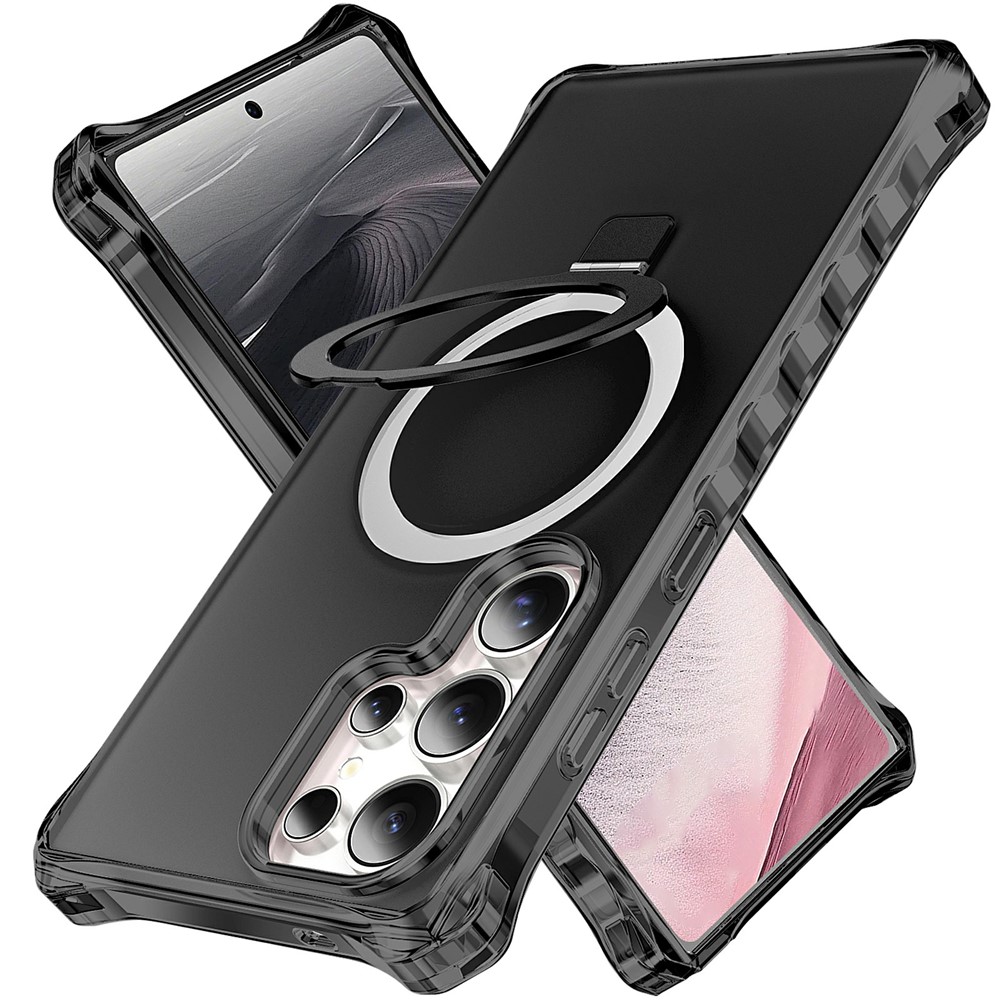 SS Gxy S26 Ultra - Case Matte Kickstand Hybrid Black