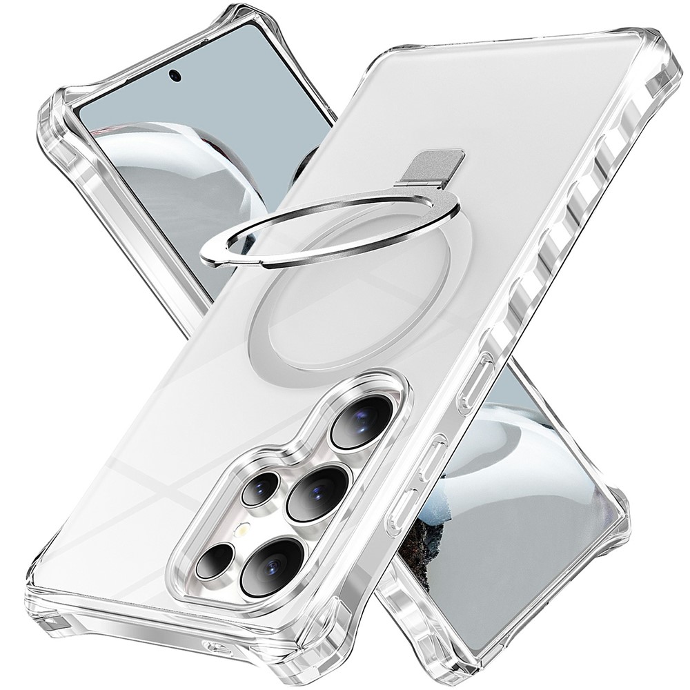 SS Gxy S26 Ultra - Case Matte Kickstand Hybrid Transparent