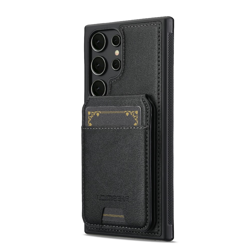 SS Gxy S26 Ultra - LC.IMEEKE Case Leather With Wallet Black - 5