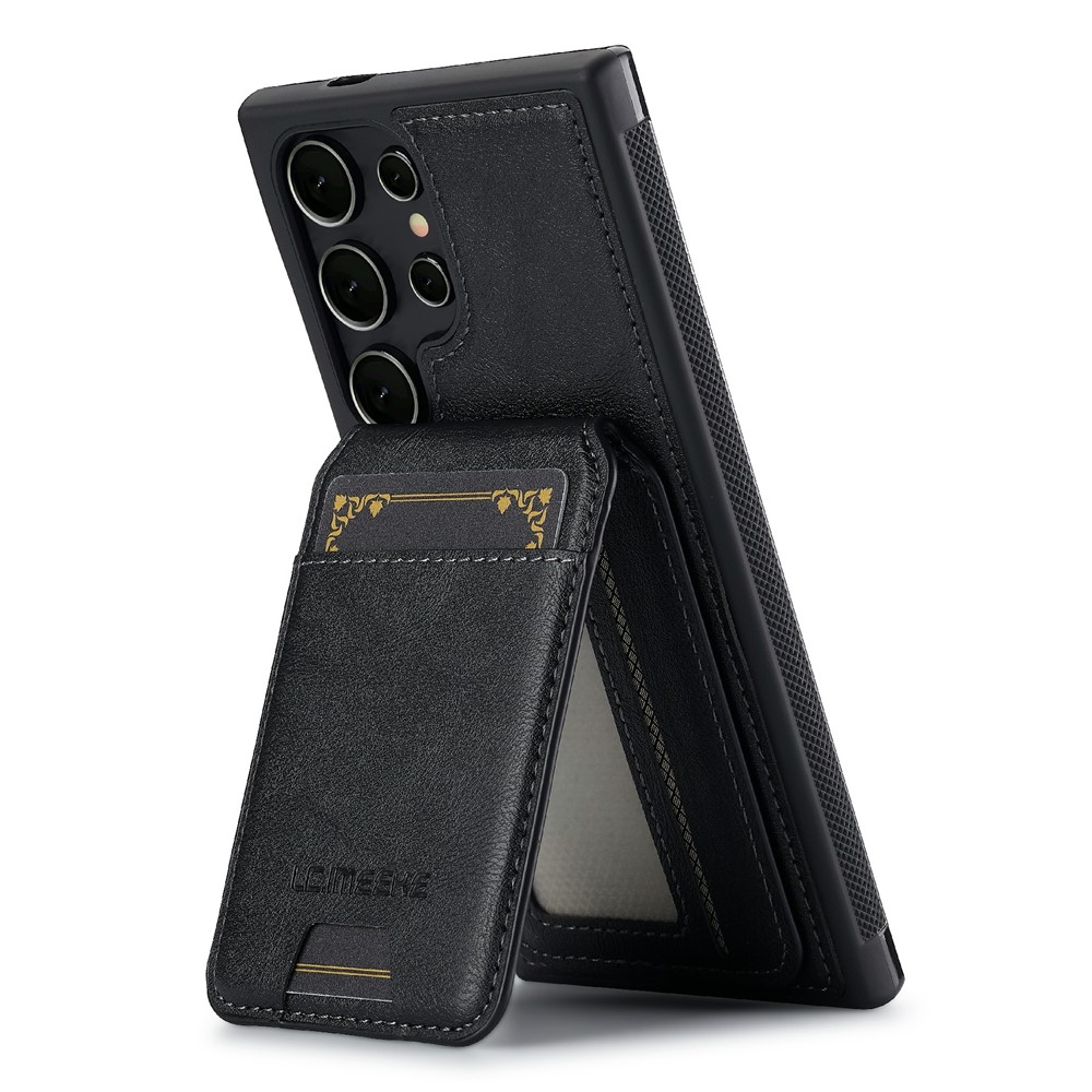 SS Gxy S26 Ultra - LC.IMEEKE Case Leather With Wallet Black - 8