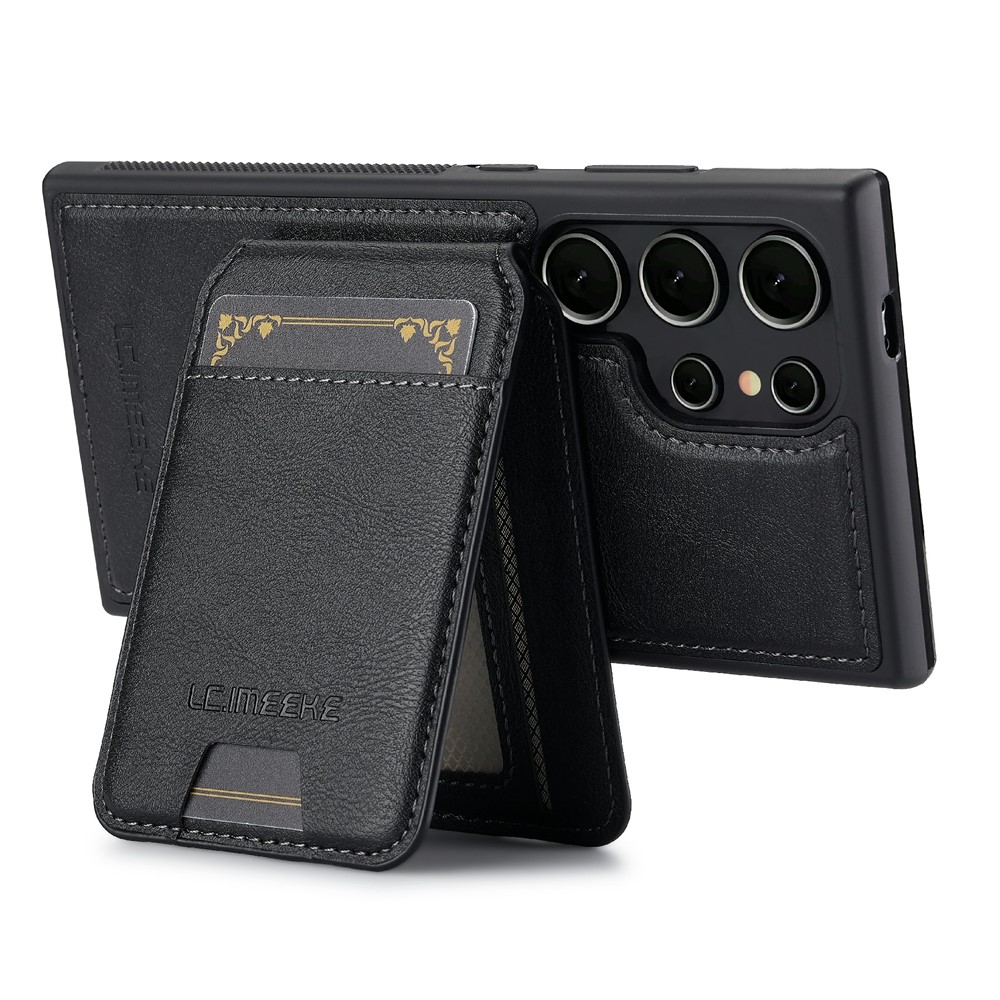 SS Gxy S26 Ultra - LC.IMEEKE Case Leather With Wallet Black - 9