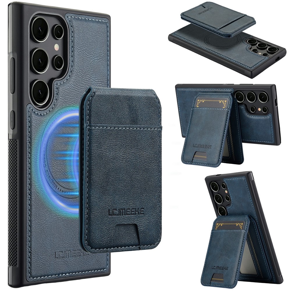 SS Gxy S26 Ultra - LC.IMEEKE Case Leather With Wallet Blue