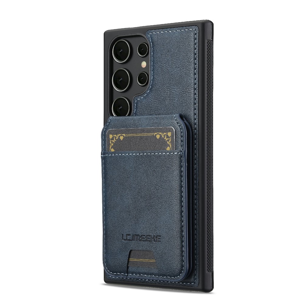 SS Gxy S26 Ultra - LC.IMEEKE Case Leather With Wallet Blue - 5
