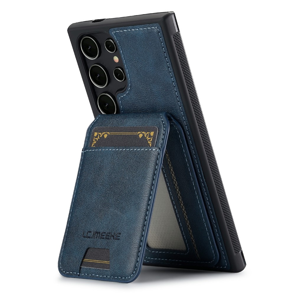 SS Gxy S26 Ultra - LC.IMEEKE Case Leather With Wallet Blue - 8