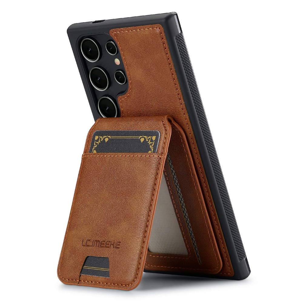 SS Gxy S26 Ultra - LC.IMEEKE Case Leather With Wallet Brown - 8
