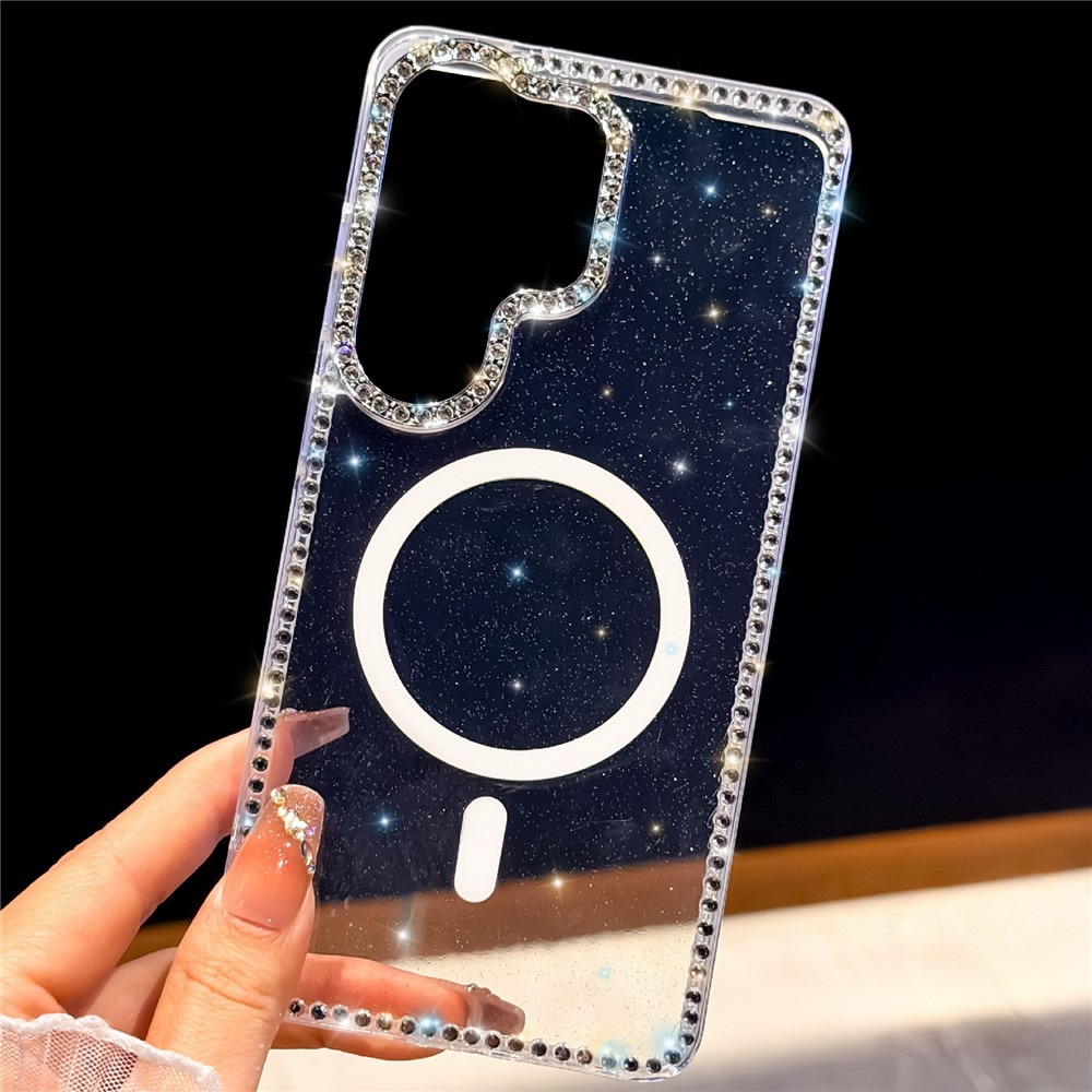 SS Gxy S26 Ultra - Magnetic Case Glitter Transparent