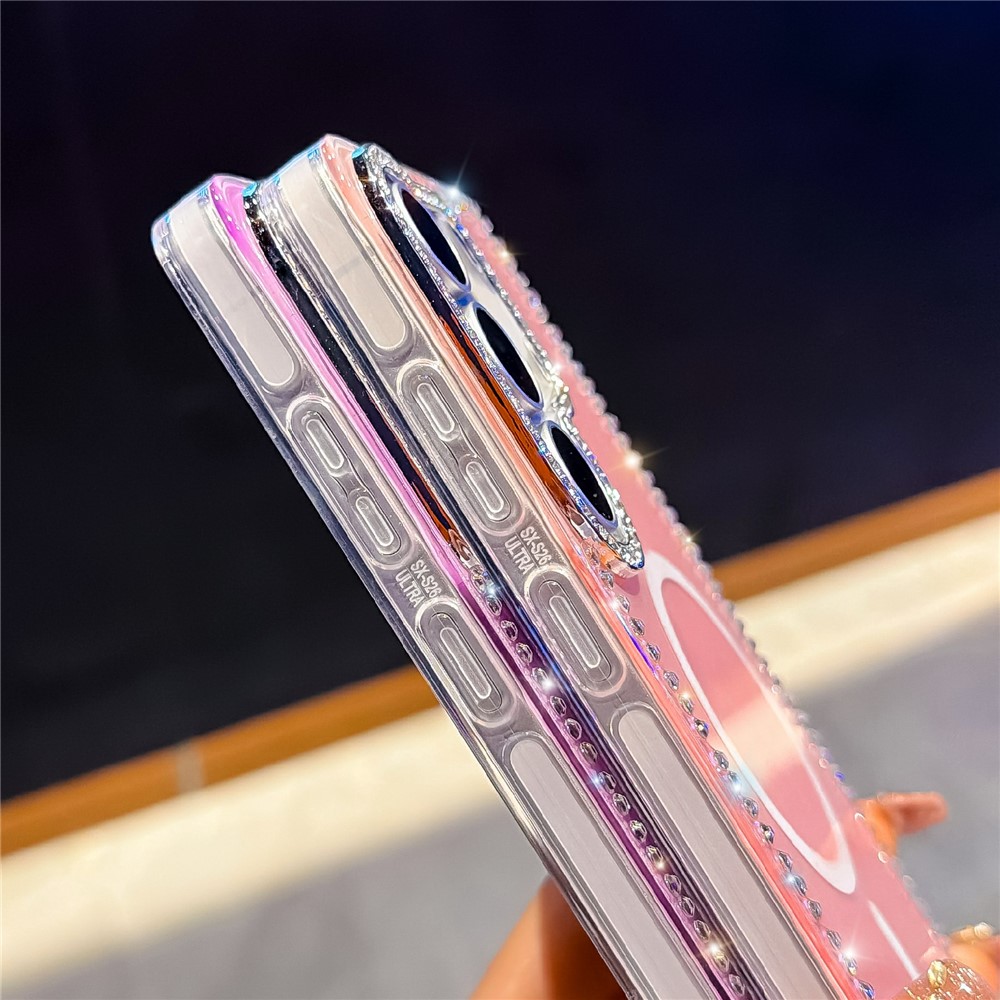 SS Gxy S26 Ultra - Magnetic Case Glitter Transparent - 4