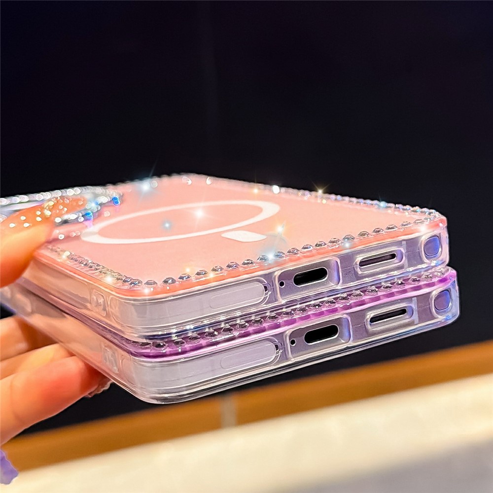 SS Gxy S26 Ultra - Magnetic Case Glitter Transparent - 5