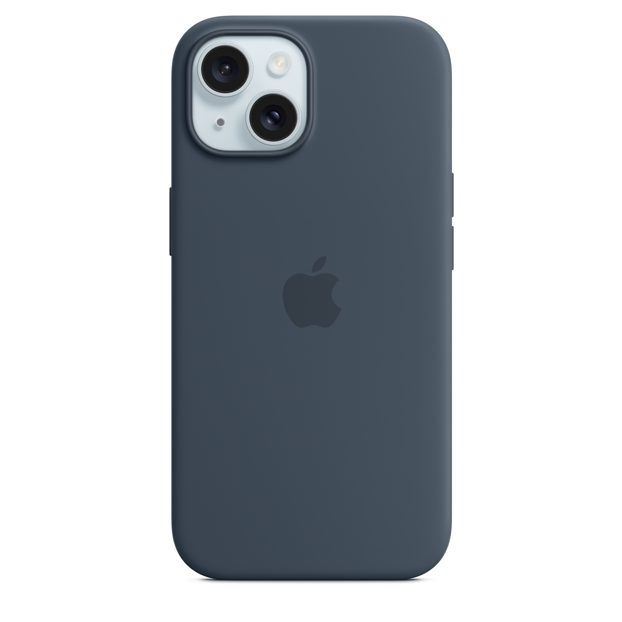 iPhone 15 Pro - Silicone Apple Logo with MagSafe Storm Blue