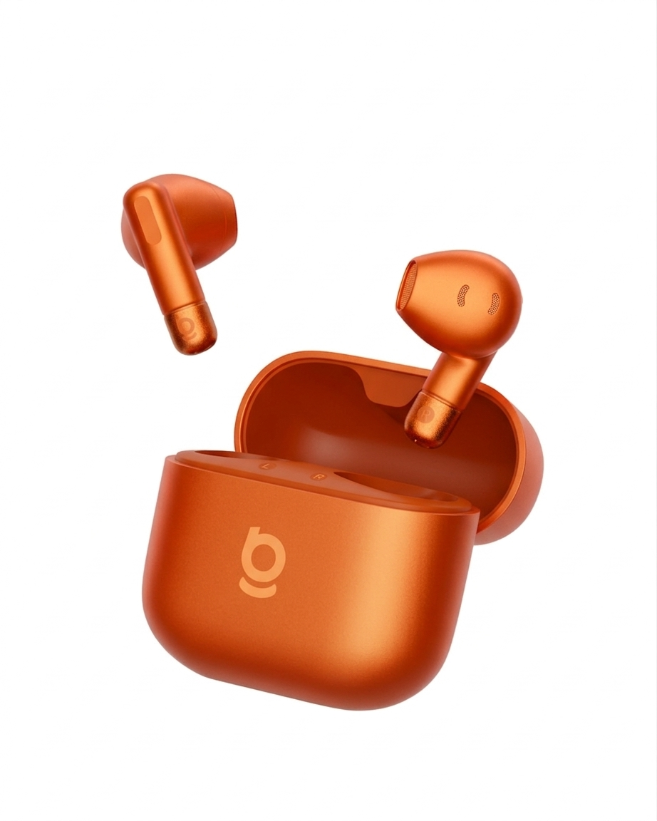Earphones - BASEUS Bass BS2 Lite True Wireless Sunset Orange - 2