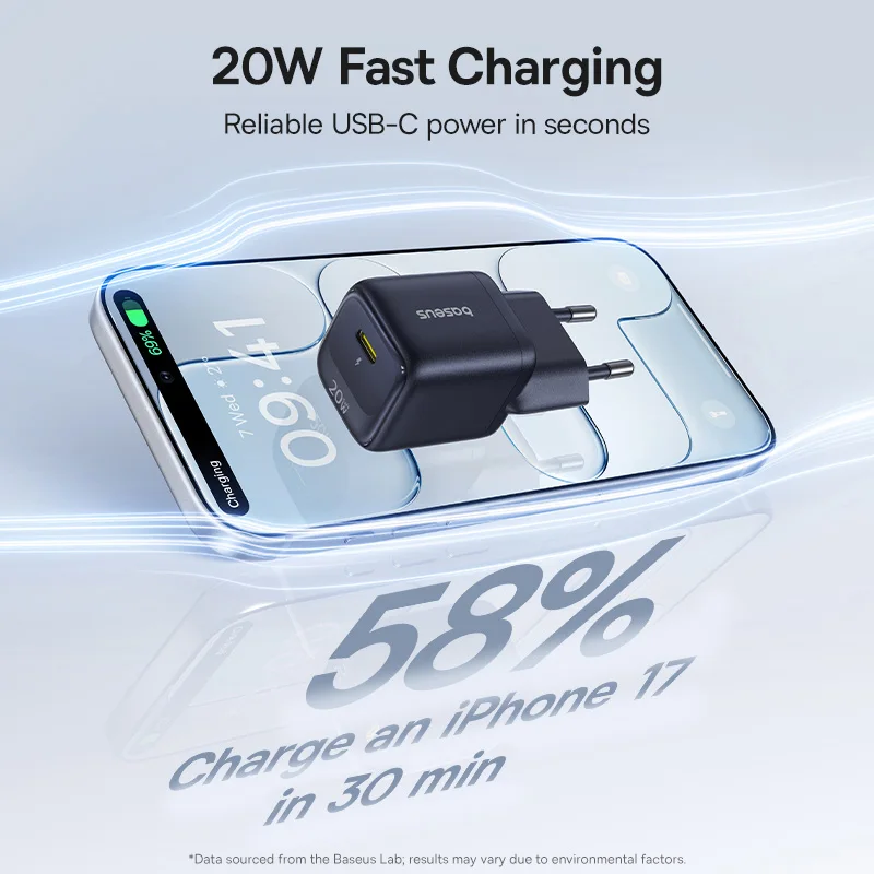 Cubo - BASEUS Compact Quick Charger 20W Black - 3