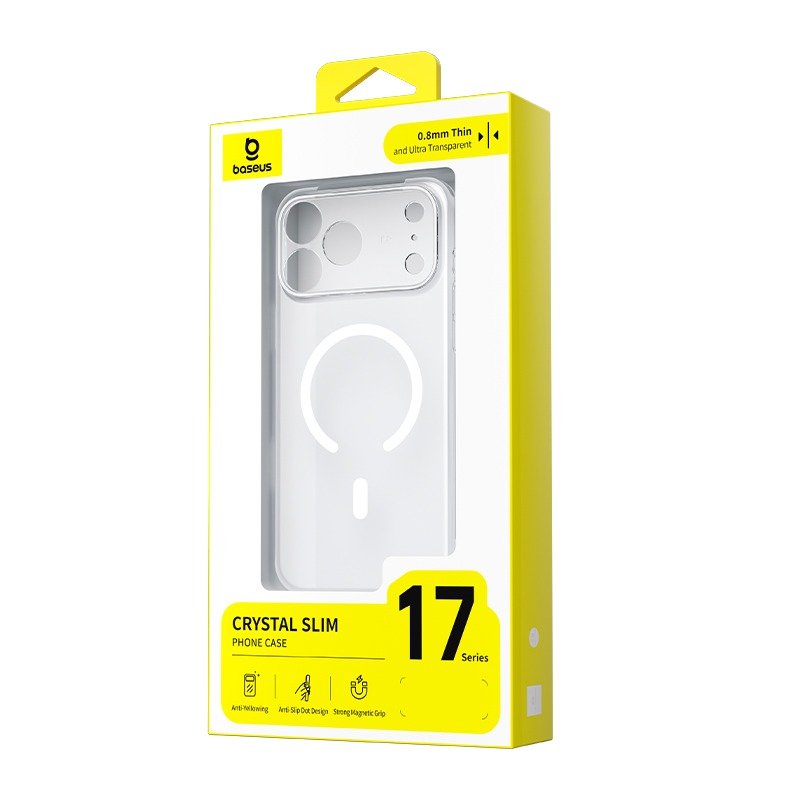iPhone 17 Pro Max - BASEUS Crystal Slim Case With MagSafe - 5