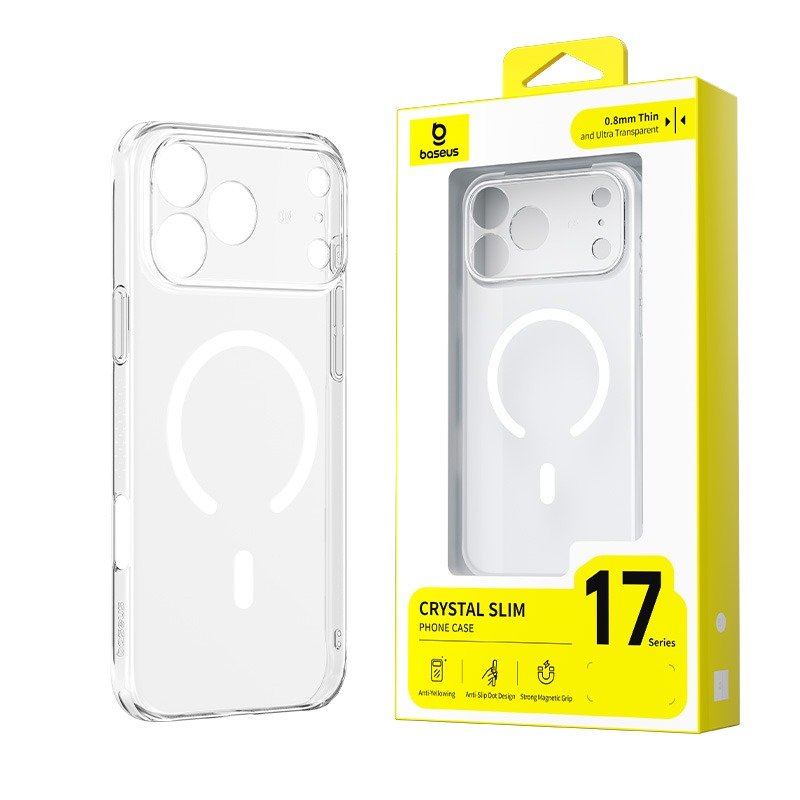 iPhone 17 Pro Max - BASEUS Crystal Slim Case With MagSafe - 4