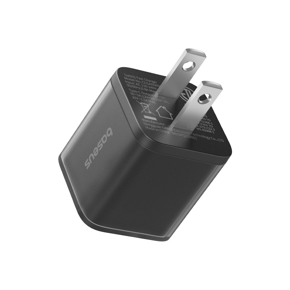 Cubo - BASEUS GaN5S Fast Charger 1C 30W Black - 2
