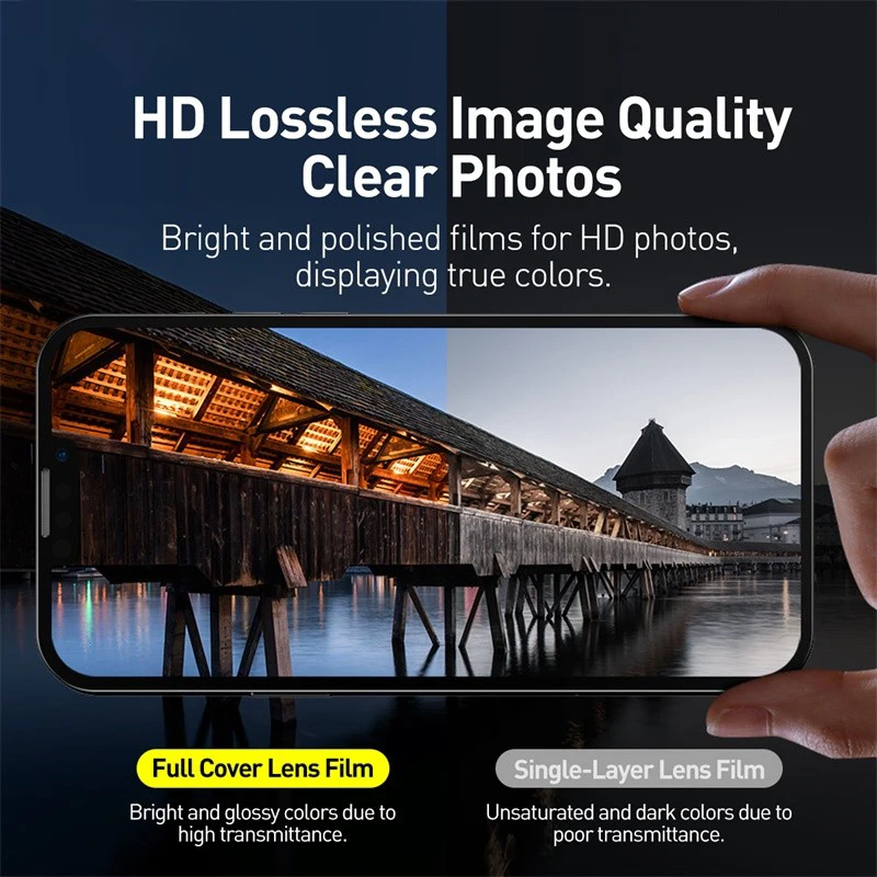 Phone 17 Pro/17 Pro Max - BASEUS Camera Lens Glass Protector - 2