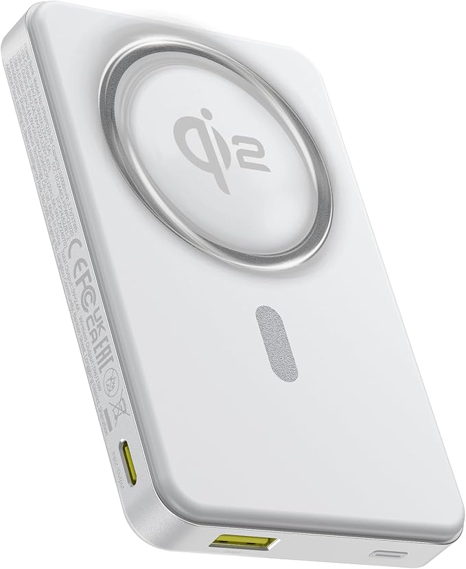 Wireless Charger Power Bank - BASEUS Qi2 10000mAh 22.5W White - 2