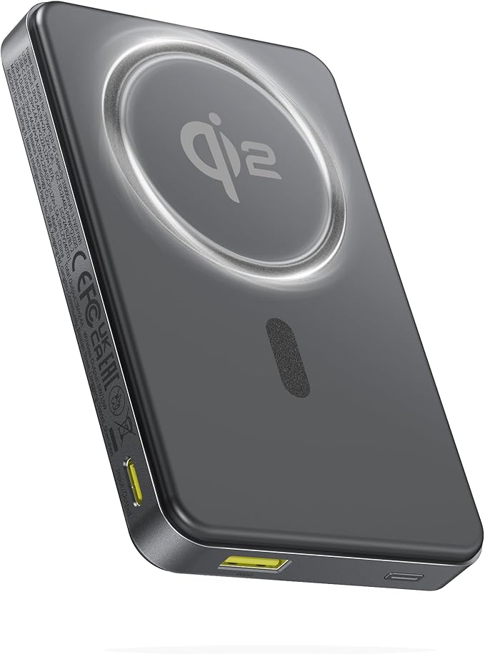 Wireless Charger Power Bank - BASEUS Qi2 10000mAh 22.5W Black - 2