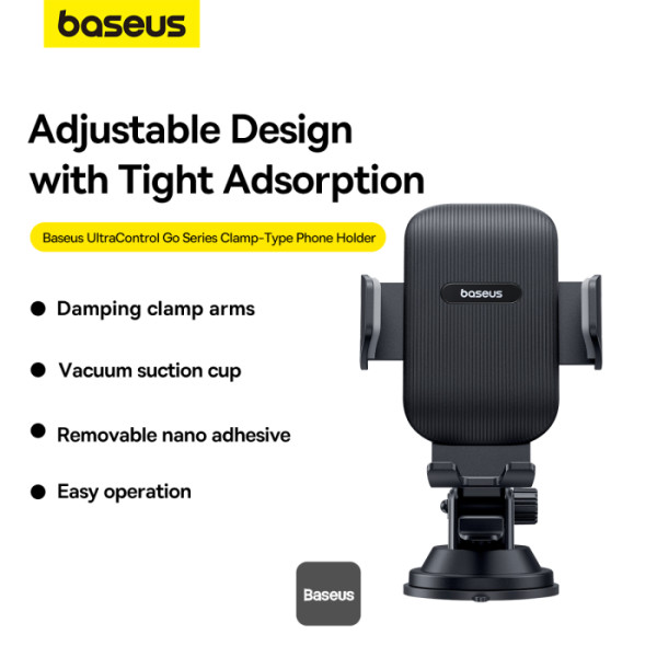 Car Mount - BASEUS Ultra Control Go Series Suction Cup Black - 2