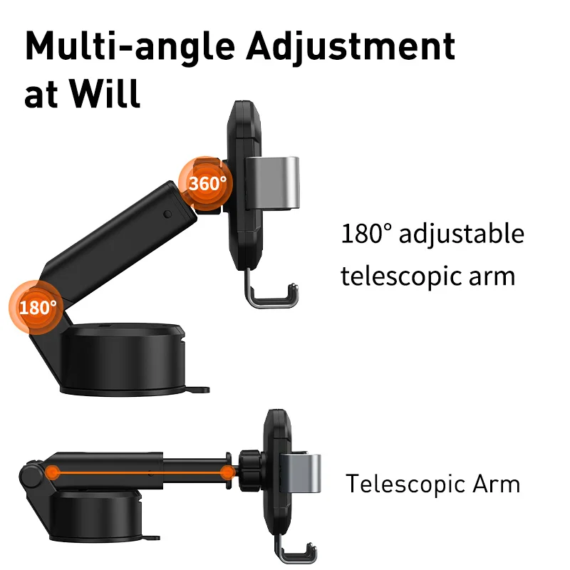 Car Mount - BASEUS Ultra Control Pro Series Holder Set Black - 5