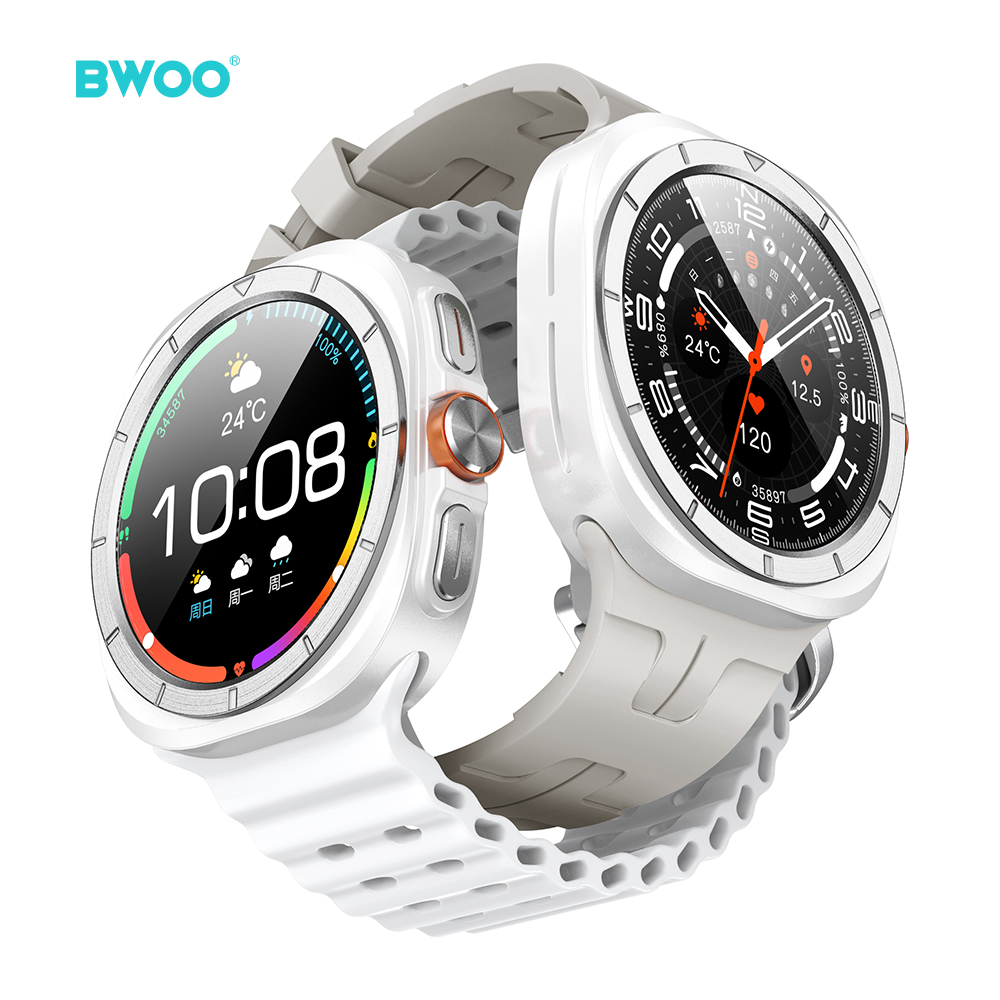 BWOO - Smartwatch WA-09 Silver Band White - 10