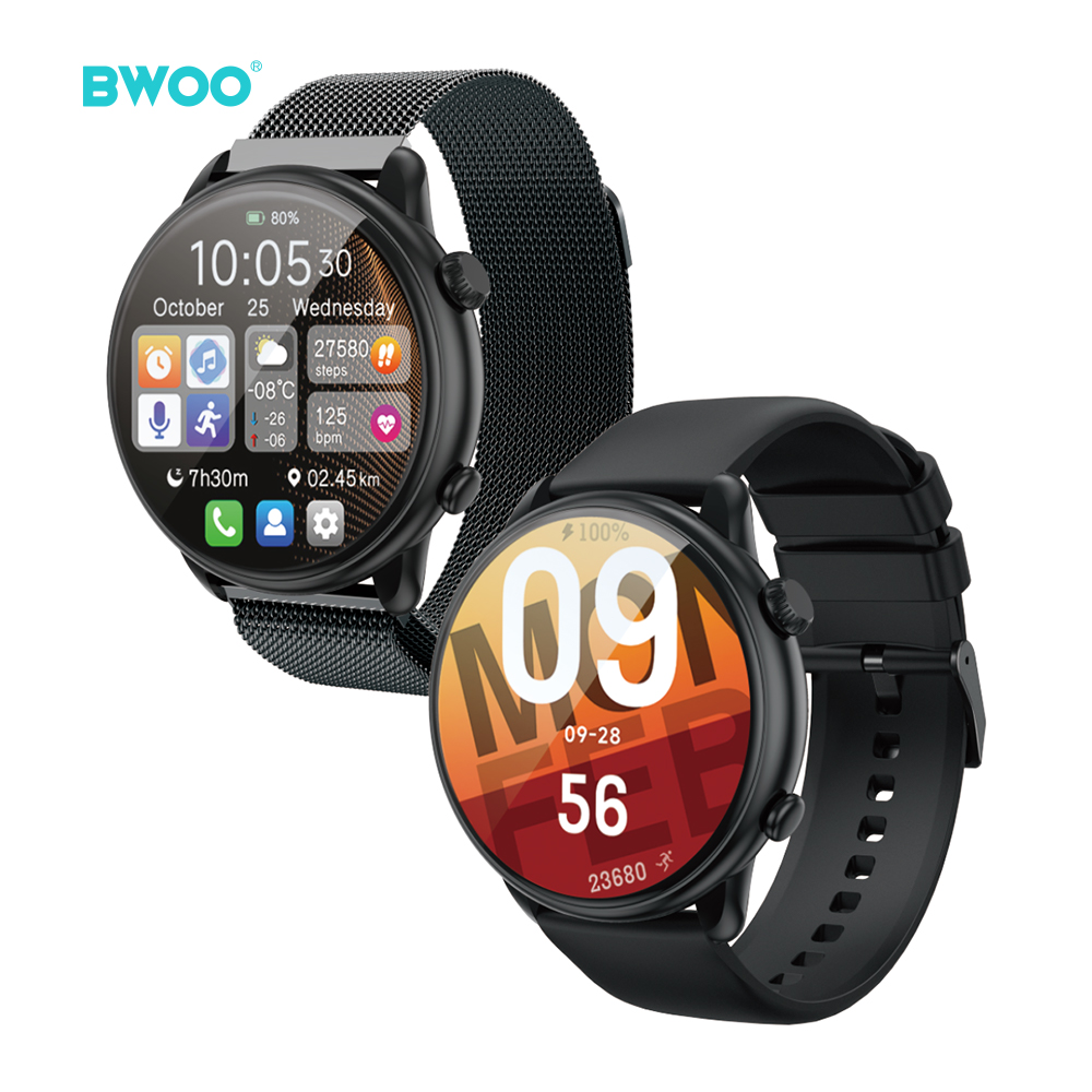 BWOO - Smartwatch WA-10 Black Band Black - 3