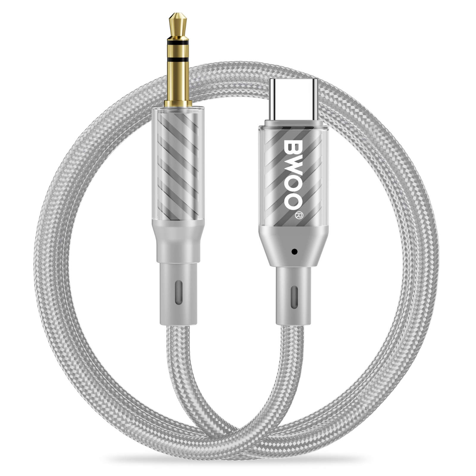 Adapter - BWOO Type-C To 3.5mm Grey - 2