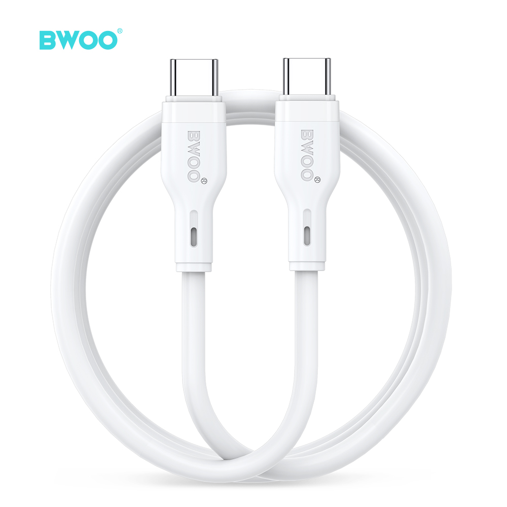 Cable - BWOO Type-C To Type-C TPU White 60W - 3