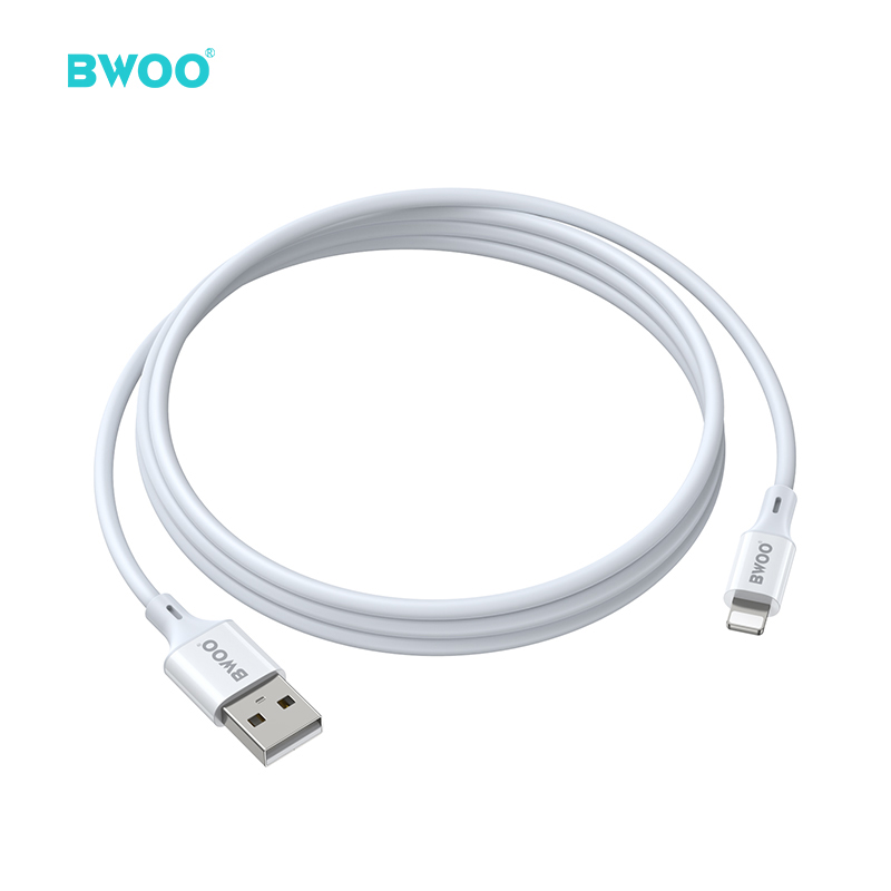 Cable - BWOO USB To Lightning TPU White 3A 1m - 3