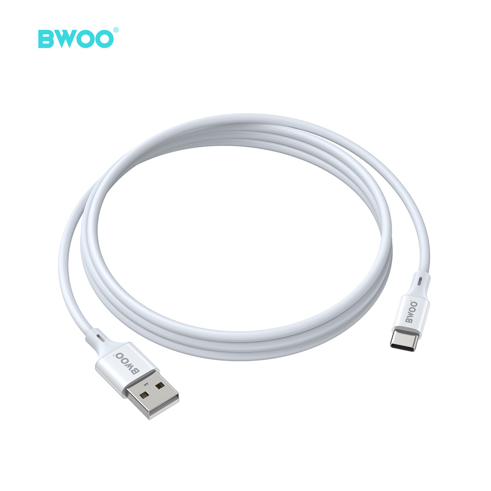 Cable - BWOO USB To Type-C TPU White 3A 1m - 3