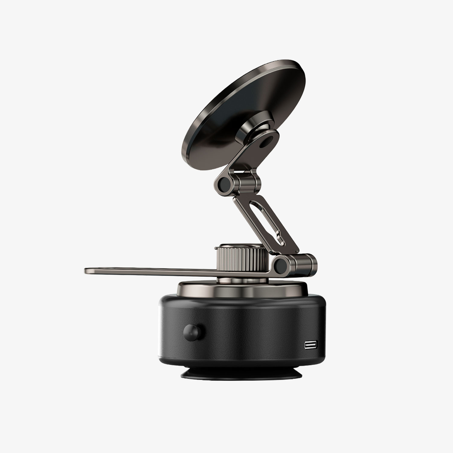 Car Holder - BWOO 360 Rotating Electric Vacuum Magnetic Suction Black - 7