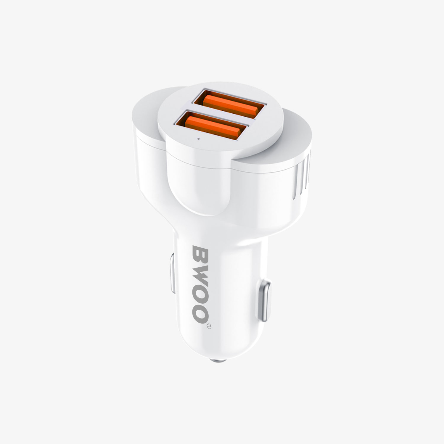 Cargador Auto - BWOO 2USB With Cable Lightning White - 3