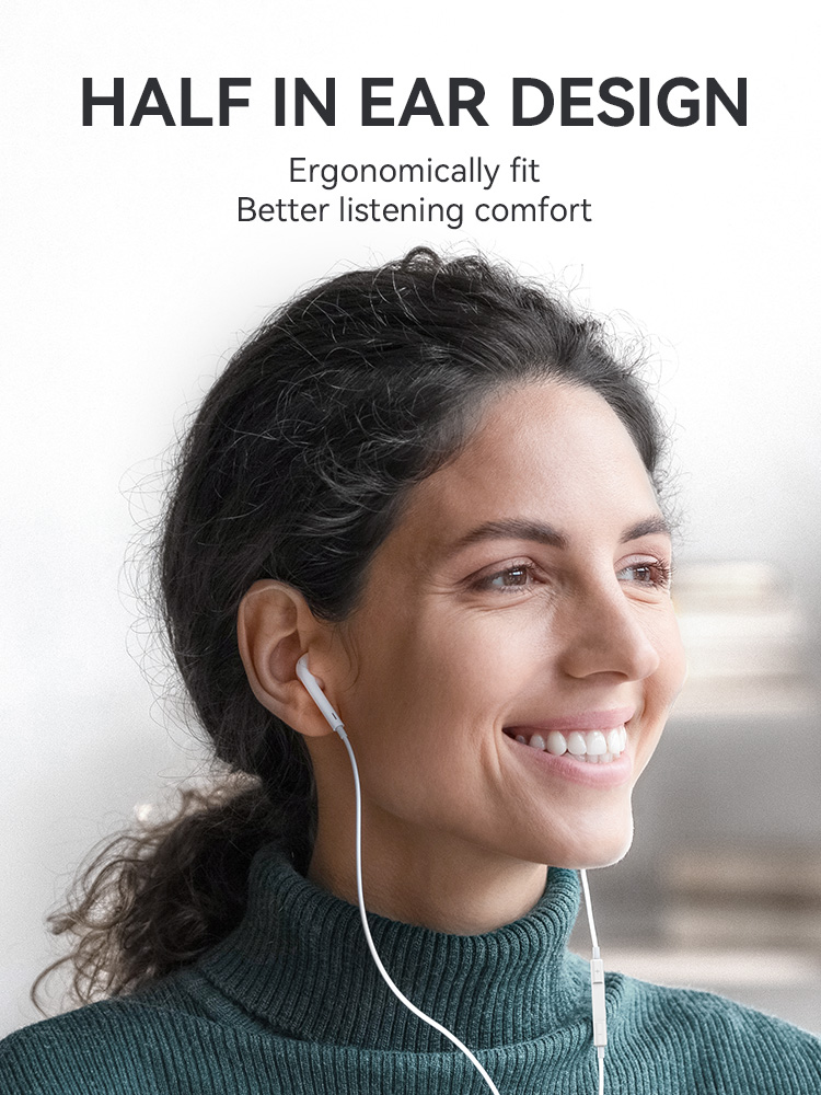 Earphones - BWOO HF179 Lightning White - 2