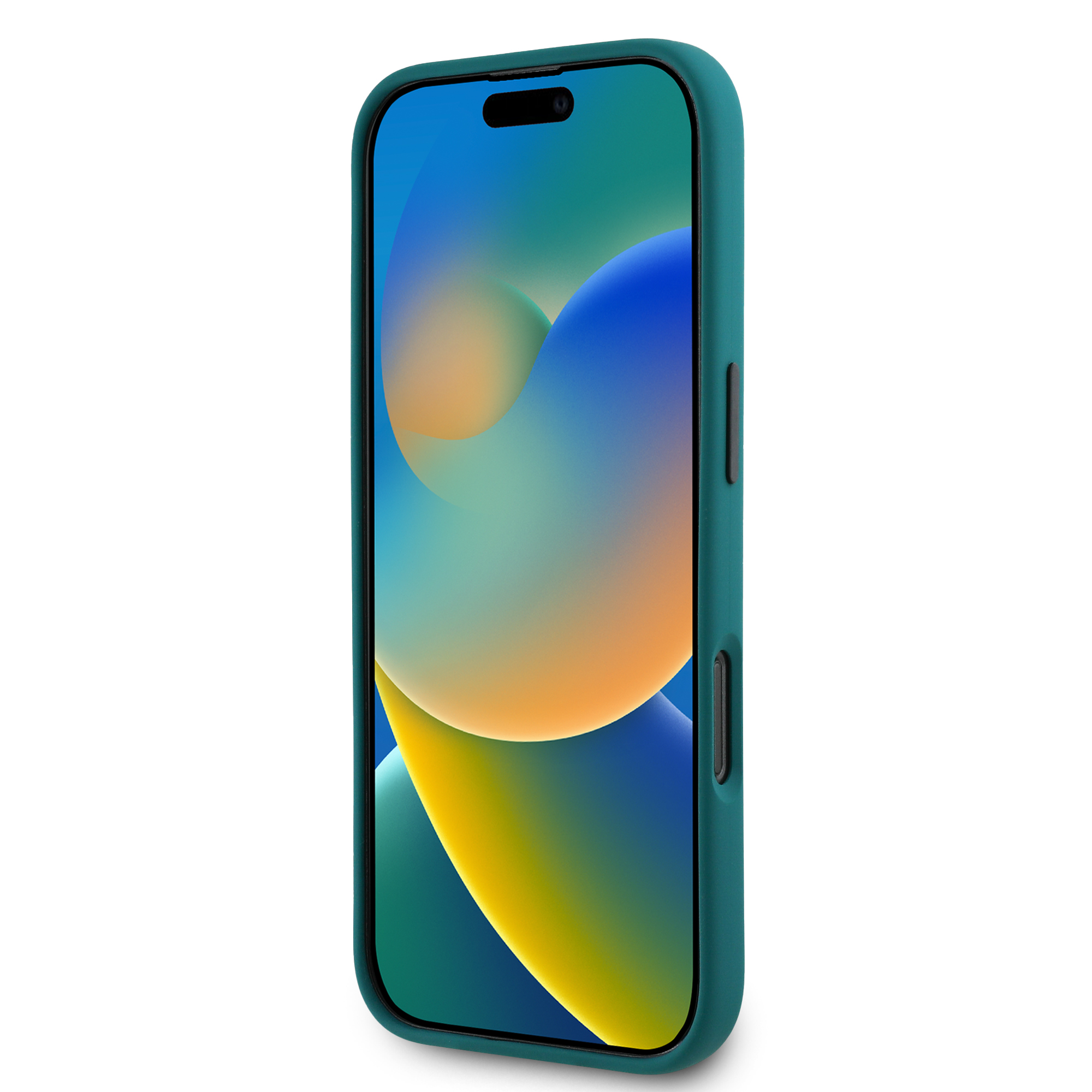 iPhone 16 Pro Max - ASTON MARTIN F1 Silicone Yellow Circle Green - 5