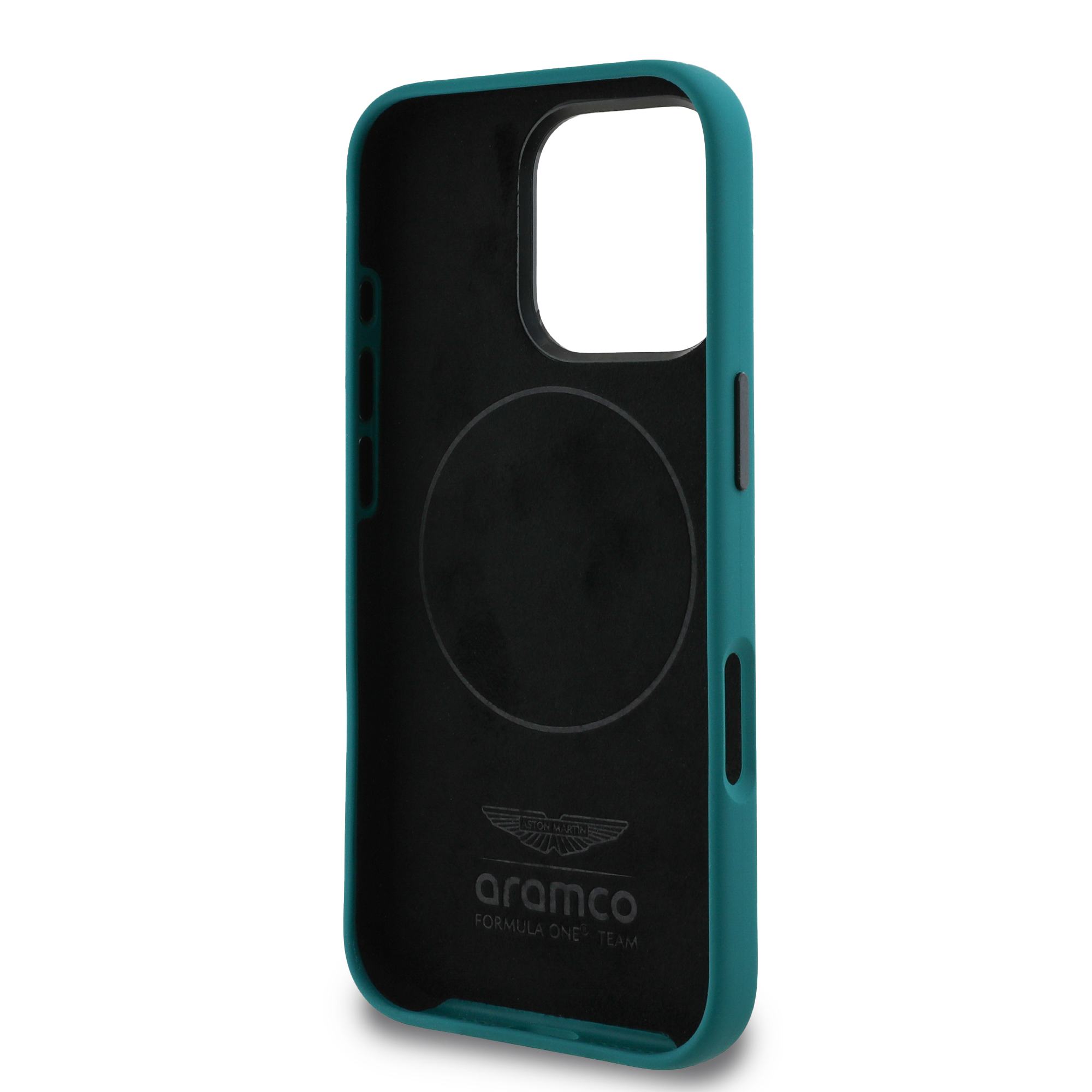 iPhone 16 Pro Max - ASTON MARTIN F1 Silicone Yellow Circle Green - 7