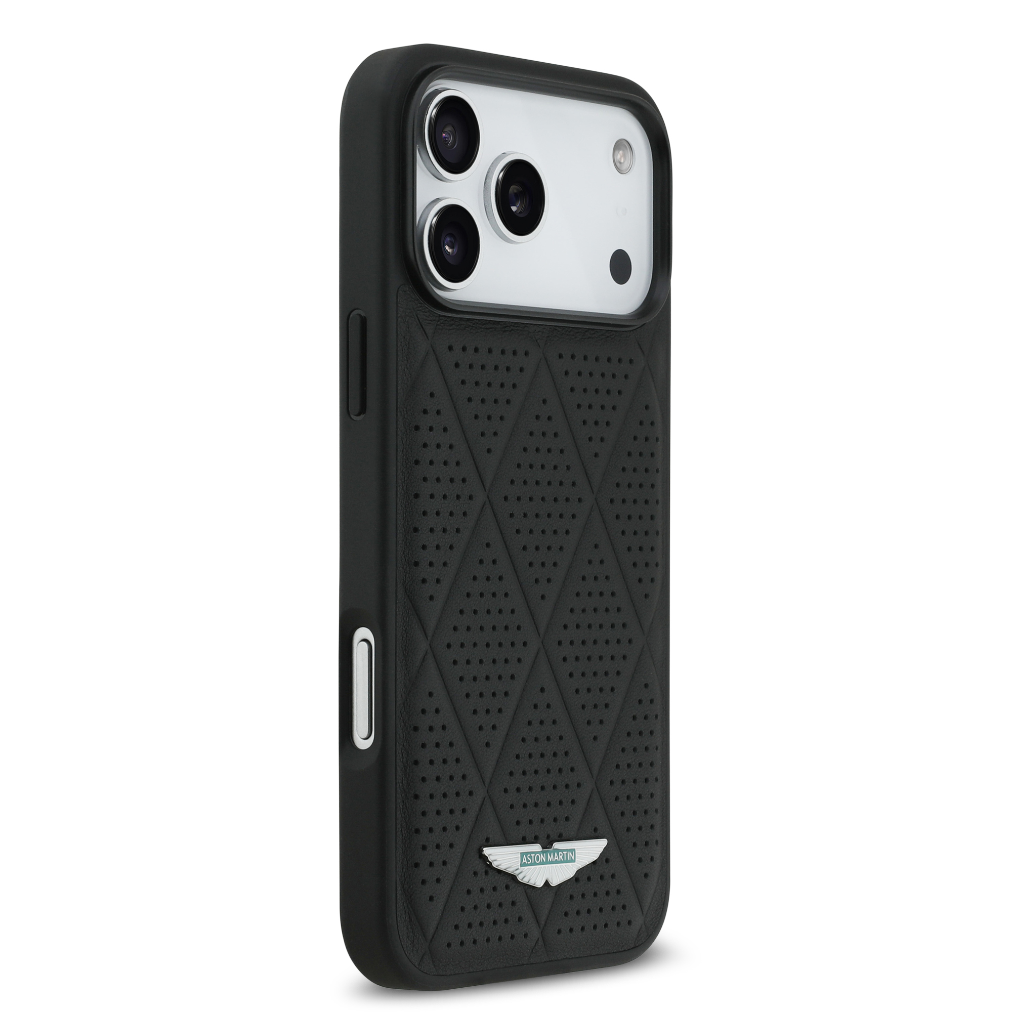 iPhone 17 Pro Max - ASTON MARTIN Leather Quilted Diamonds Black - 4
