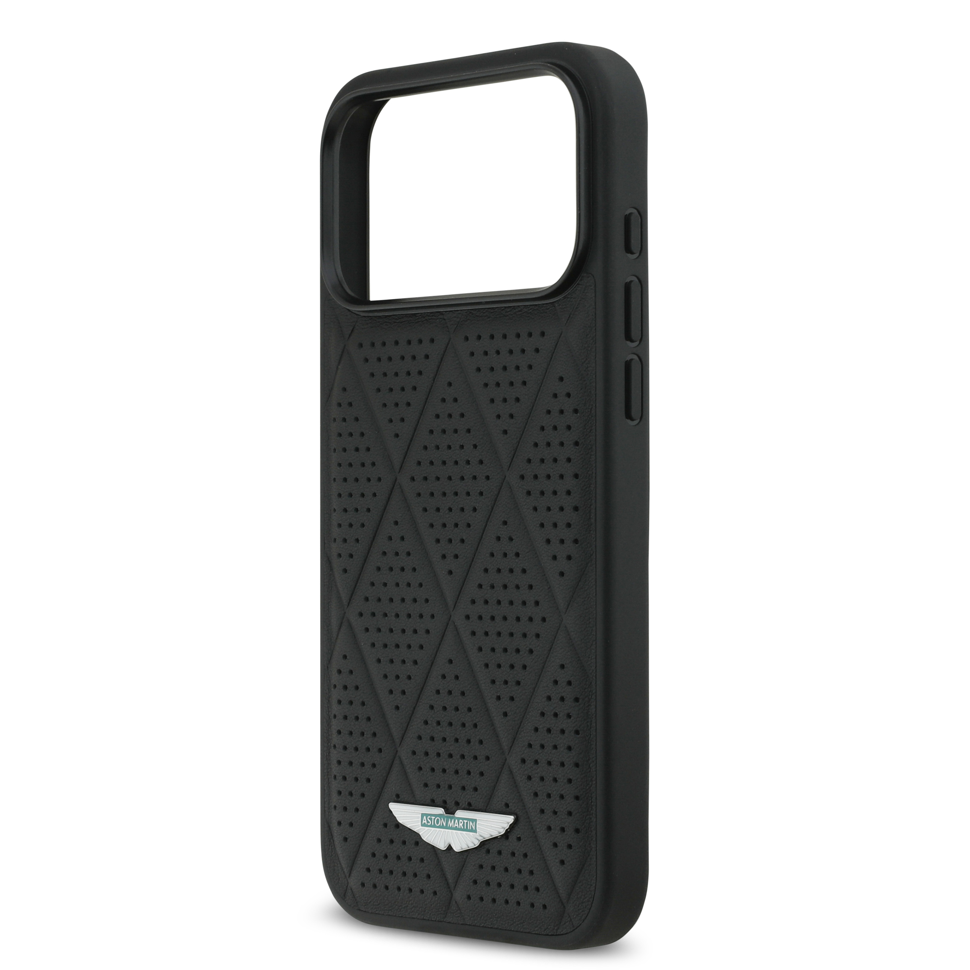 iPhone 17 Pro Max - ASTON MARTIN Leather Quilted Diamonds Black - 6