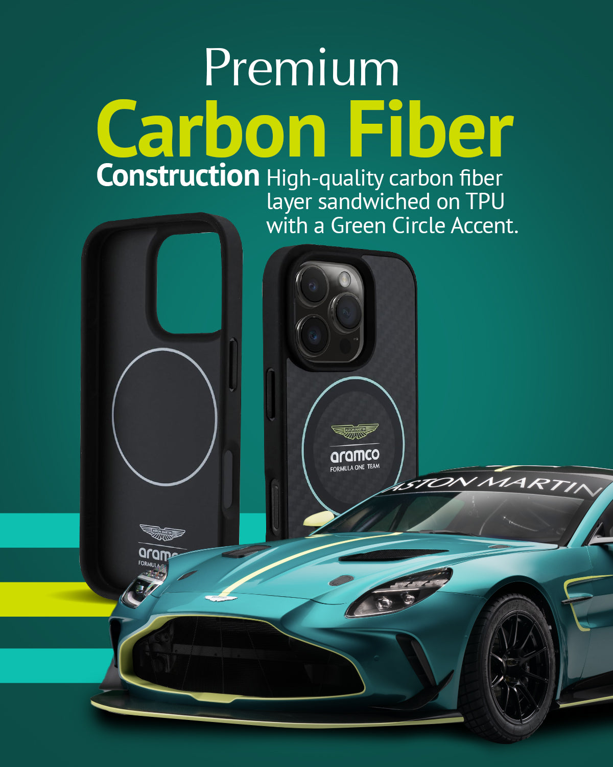 iPhone 16 Pro - ASTON MARTIN Circle Green With MagSafe - 3