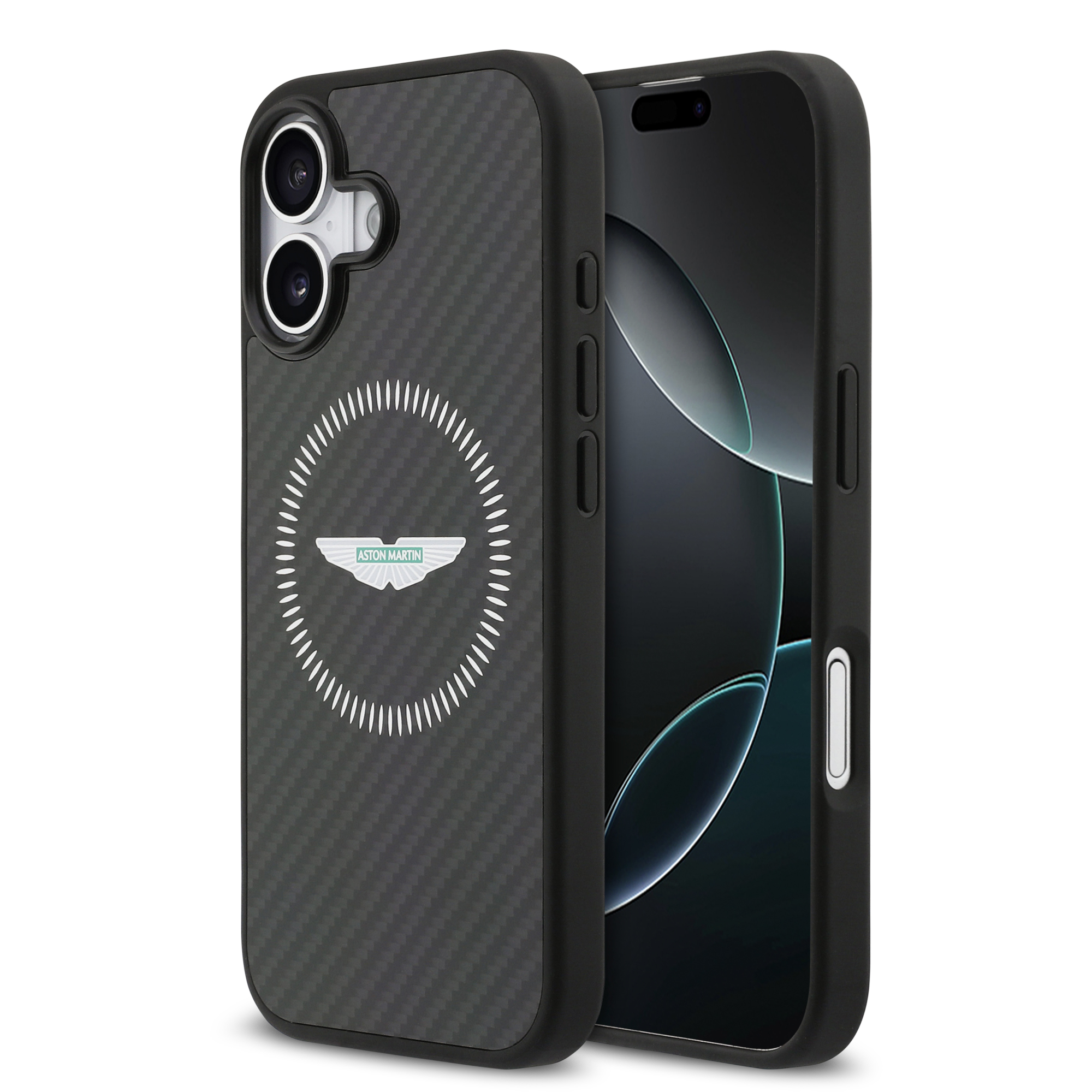 iPhone 17 Pro - ASTON MARTIN Kevlar Counter Design Black - 2